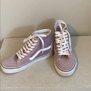 Lavender high top vans women’s size 7